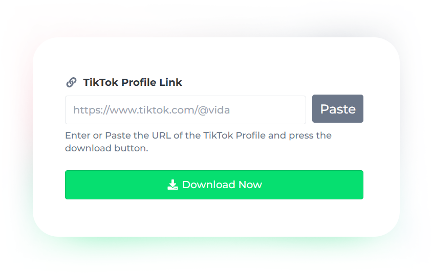 Paste the Link and Tap on "Download Now" Paste the Link and Tap on "Download Now"