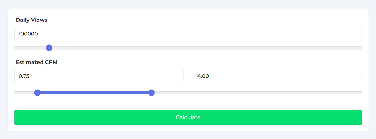 YouTube Money Calculator