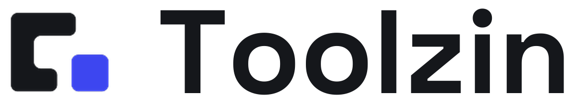 Toolzin logo, for light backgrounds