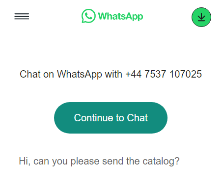 Share the generated whatsapp link