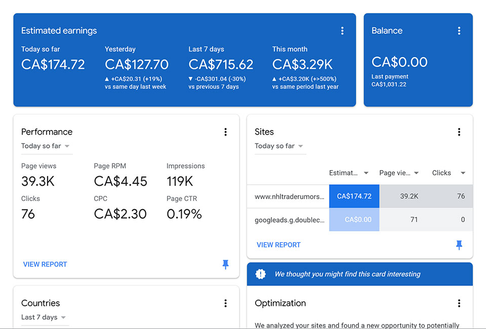 Calculate your website revenue from AdSense - Blog - Toolzin