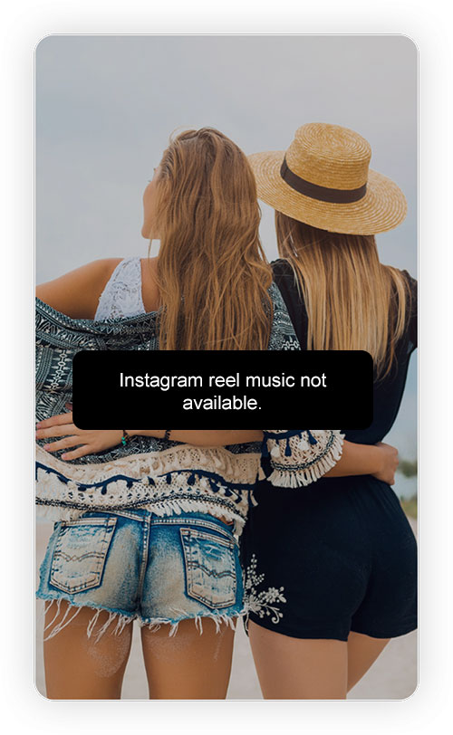 Instagram reel music not available