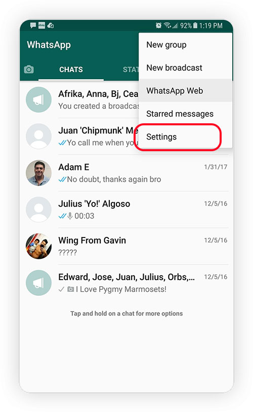 how to unlink whatsapp from other devices